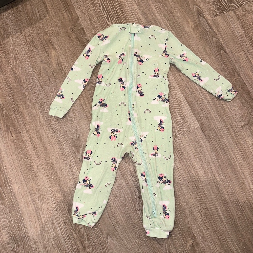 Disney Minnie Mouse Girls Footless Zippy 18-24 months